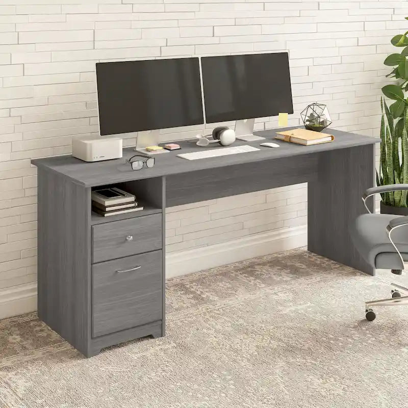 72W Home Office Computer Desk with Drawers by