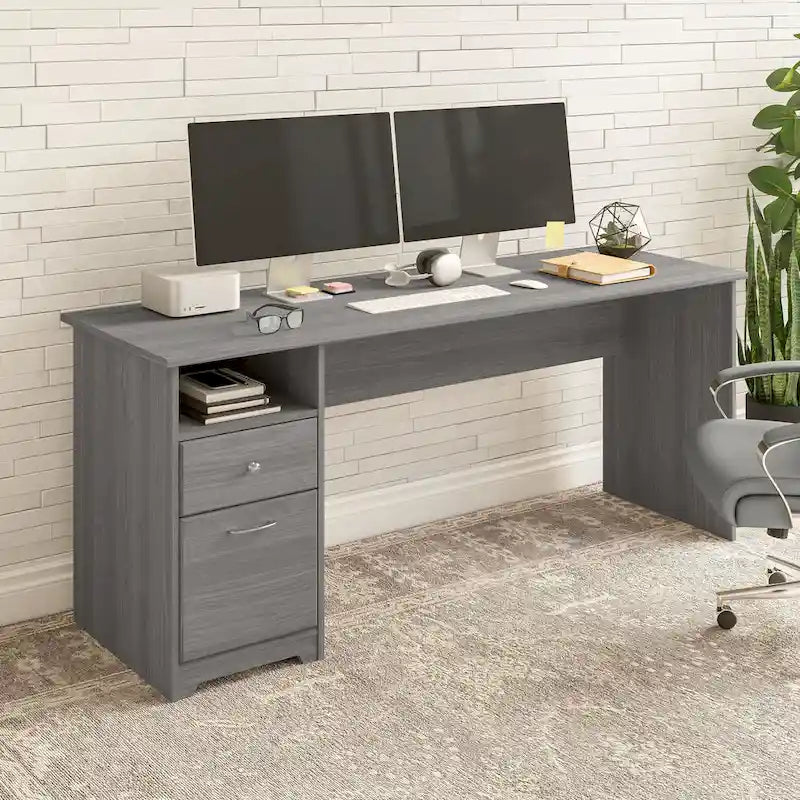 72W Home Office Computer Desk with Drawers by