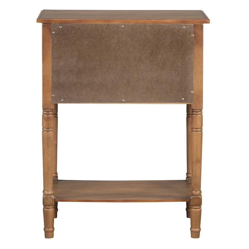 23.7 Classic Console Table with Three Storage Drawers and Bottom Shelf