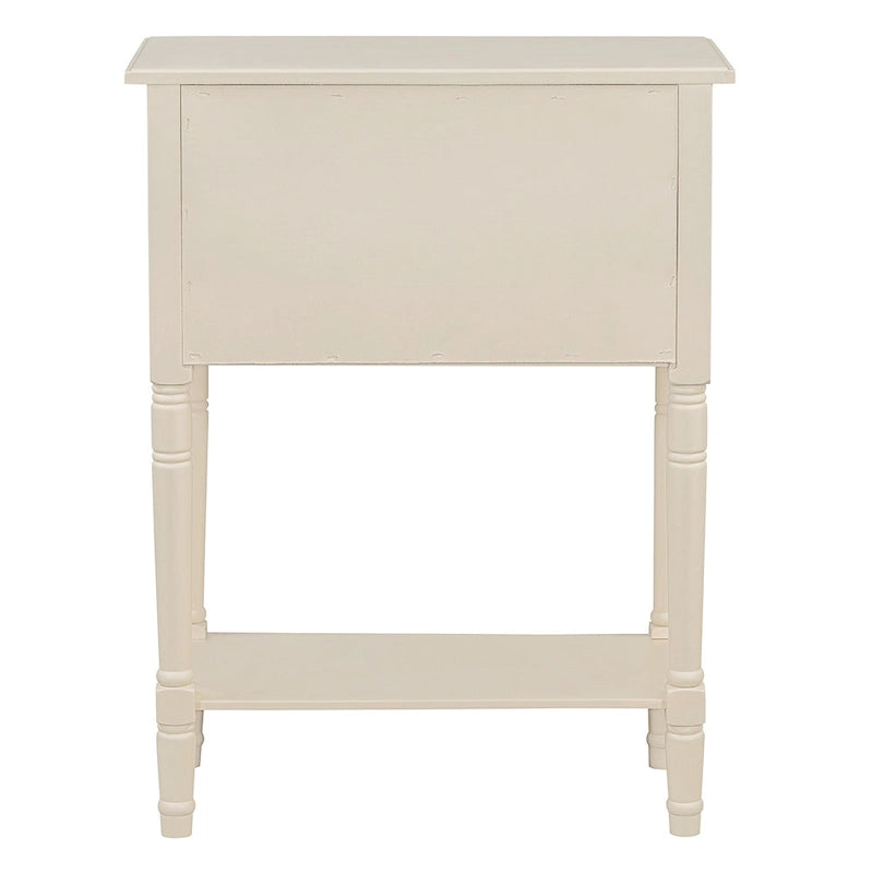 23.7 Classic Console Table with Three Storage Drawers and Bottom Shelf