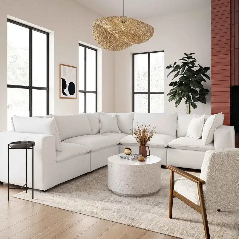Modular 5 Piece L-Sectional