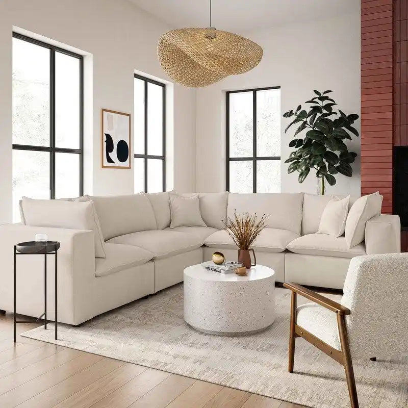 Modular 5 Piece L-Sectional