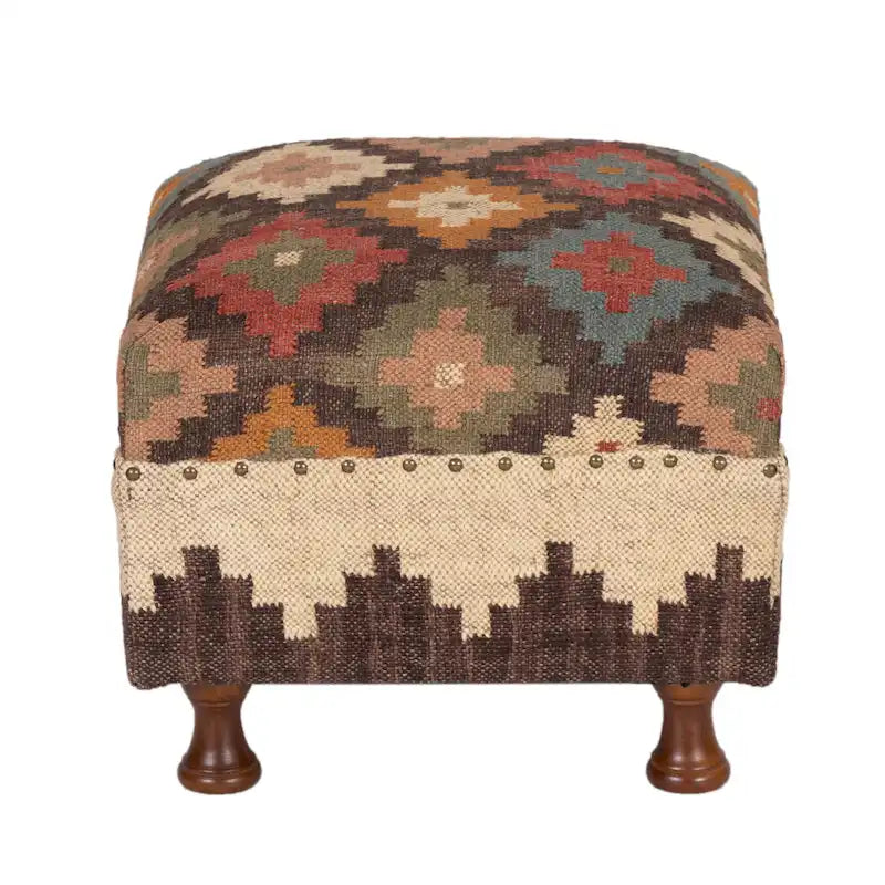 Handmade Upholstered Ottoman Stool