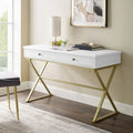 Two-Drawer Campaign Desk