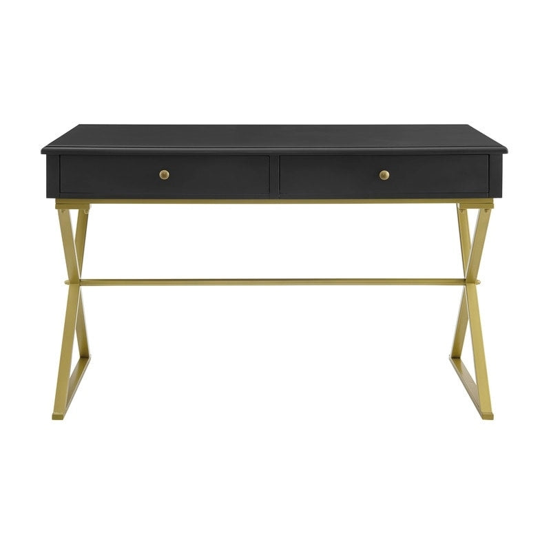 Two-Drawer Campaign Desk
