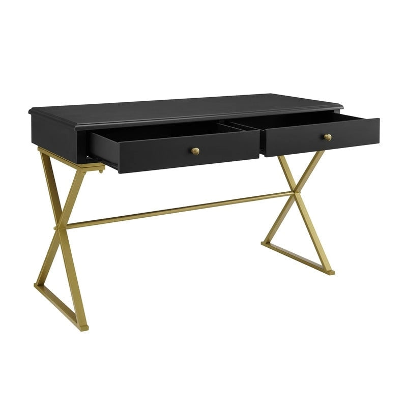 Two-Drawer Campaign Desk