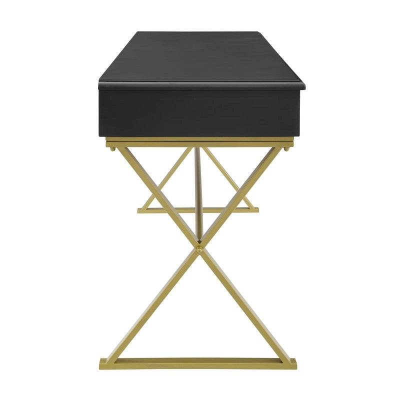 Two-Drawer Campaign Desk