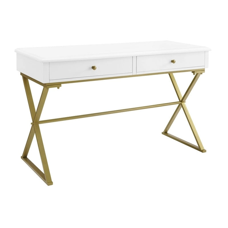 Two-Drawer Campaign Desk