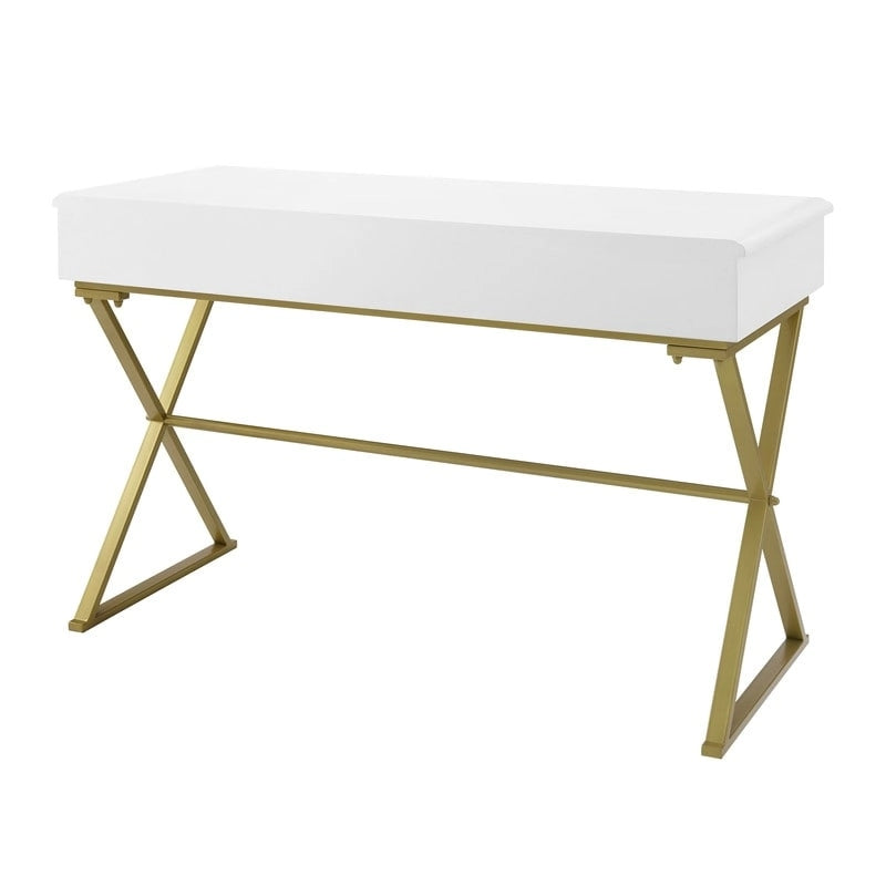 Two-Drawer Campaign Desk