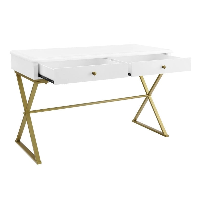 Two-Drawer Campaign Desk