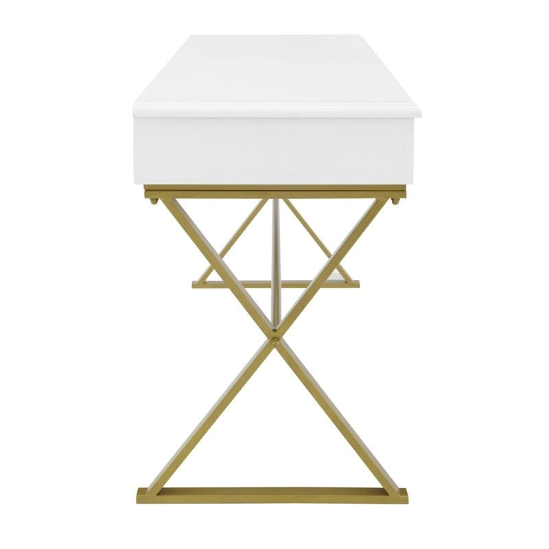 Two-Drawer Campaign Desk