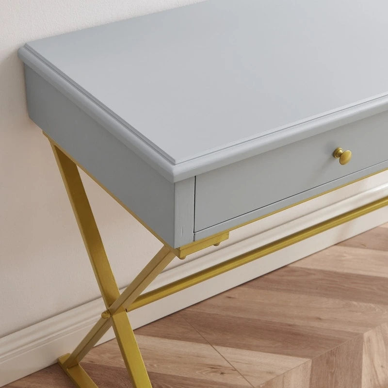 Two-Drawer Campaign Desk