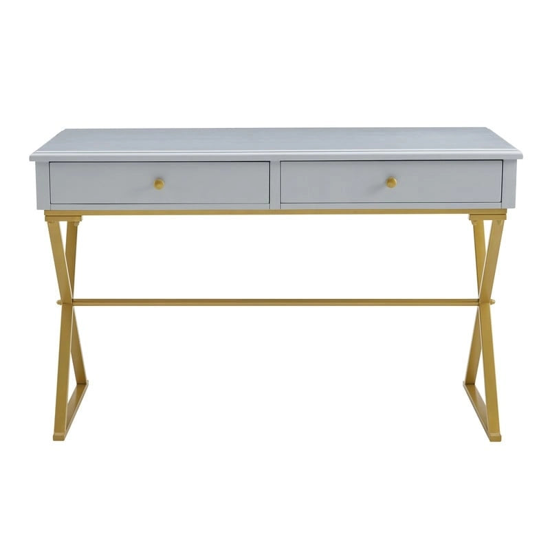 Two-Drawer Campaign Desk