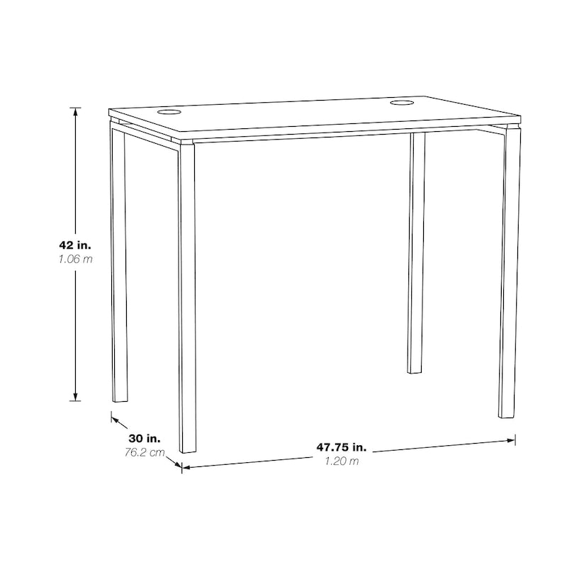 42 High Writing Desk in Black or White