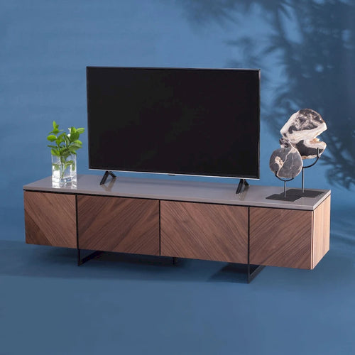 SAFAVIEH Couture Stine Chevron 60-inch TV Stand - 60 W x 16 L x 16 H - 60Wx16Dx16H