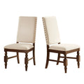 Nailhead Upholstered Dining Chairs (Set of 2)