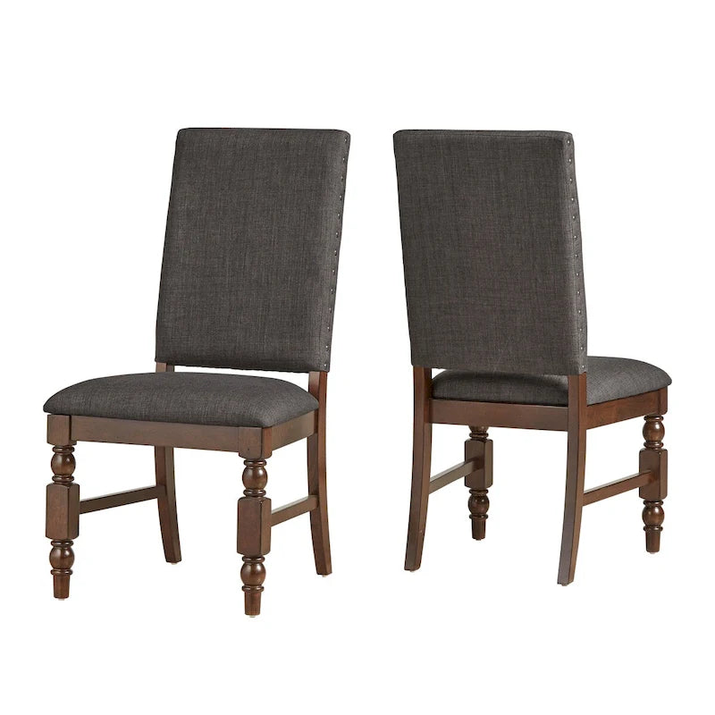 Nailhead Upholstered Dining Chairs (Set of 2)