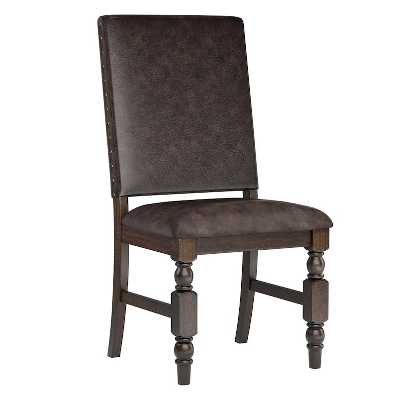 Nailhead Upholstered Dining Chairs (Set of 2)