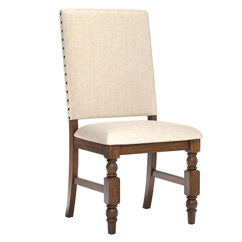 Nailhead Upholstered Dining Chairs (Set of 2)