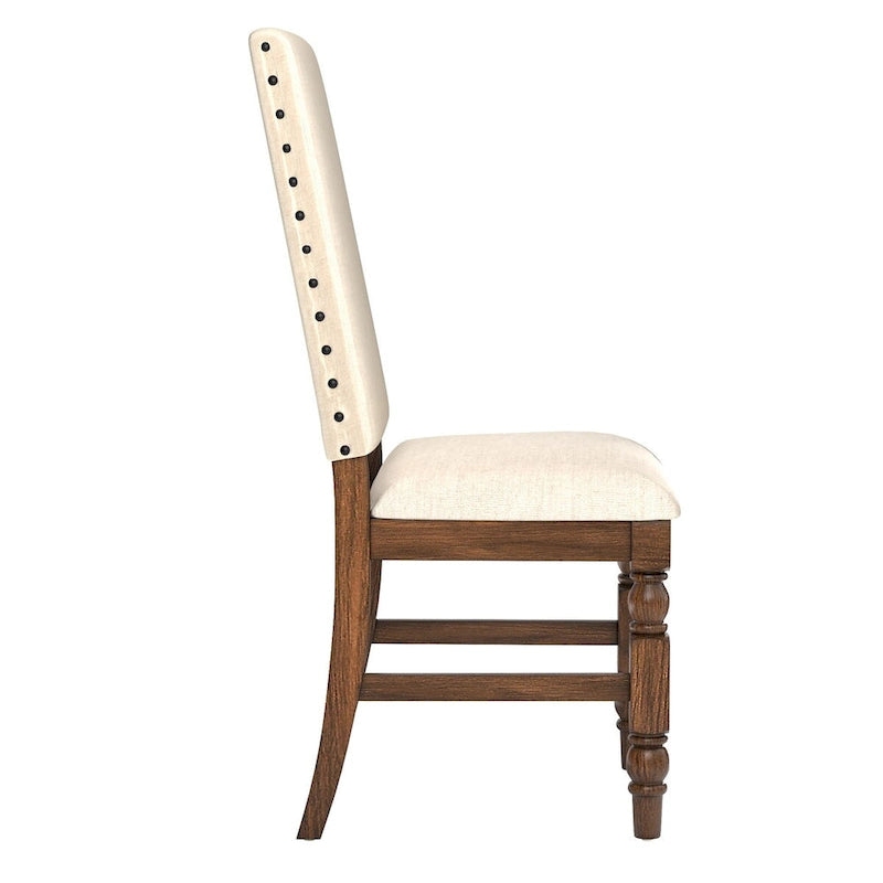 Nailhead Upholstered Dining Chairs (Set of 2)