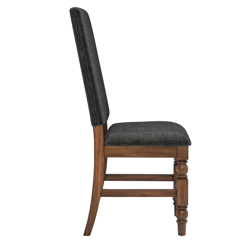 Nailhead Upholstered Dining Chairs (Set of 2)