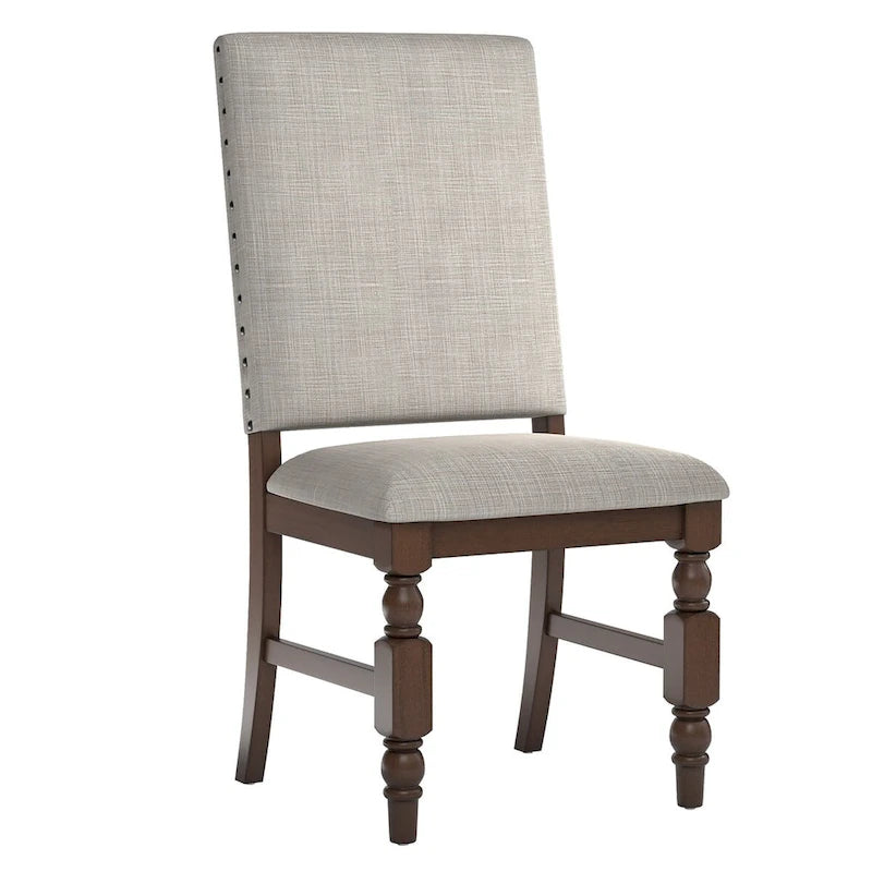 Nailhead Upholstered Dining Chairs (Set of 2)