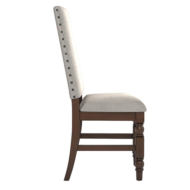Nailhead Upholstered Dining Chairs (Set of 2)